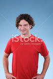 Men's red t-shirt