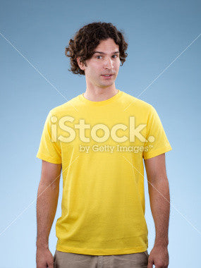 Men's yellow t-shirt